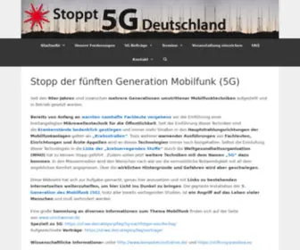 Stoppt-5G.de(Stopp der fünften Generation Mobilfunk (5G)) Screenshot