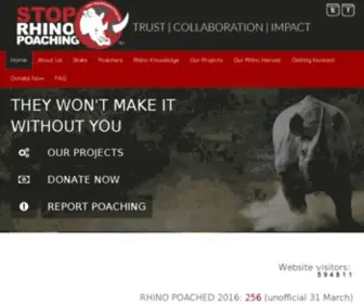 Stoprhinopoaching.com(STOP RHINO POACHING NOW) Screenshot