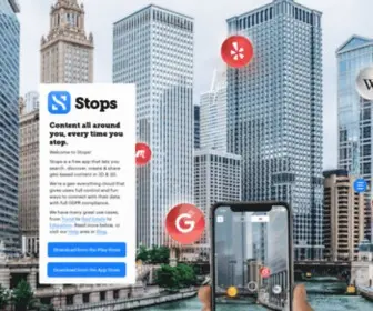 Stops.com(Find, create & share unique locations) Screenshot