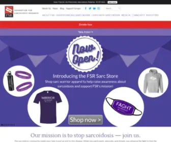 Stopsarcoidosis.org(Foundation for Sarcoidosis Research) Screenshot