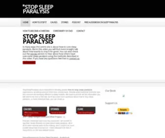 Stopsleepparalysis.org(How to Stop Sleep Paralysis) Screenshot