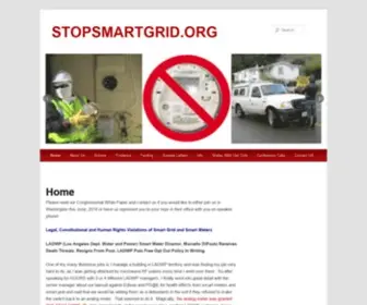 Stopsmartgrid.org(StopSmartGrid) Screenshot