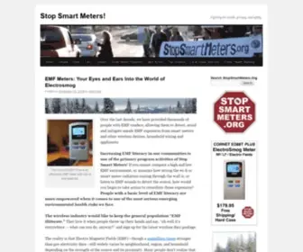Stopsmartmeters.org(Stop Smart Meters) Screenshot