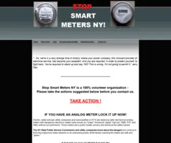 Stopsmartmetersny.org(Smart meter) Screenshot