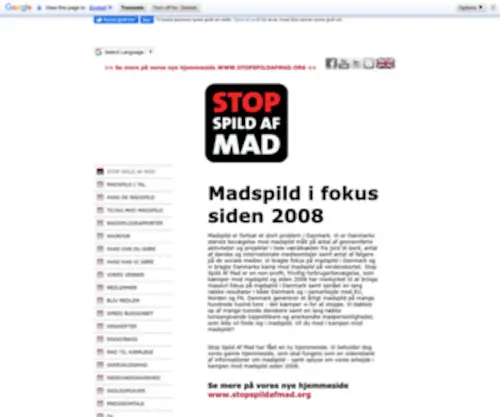 Stopspildafmad.dk(Stop Spild Af Mad) Screenshot