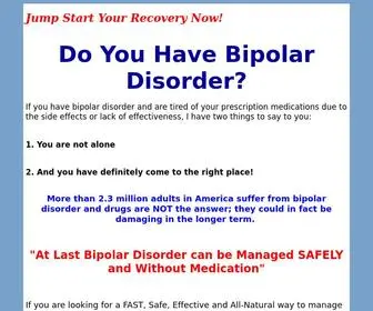 Stoptakinglithium.com(Natural Cures For Bipolar Disorder) Screenshot