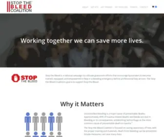Stopthebleedcoalition.org(The Stop the Bleed Coalition) Screenshot