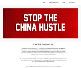 Stopthechinahustle.org(Stop the China Hustle) Screenshot