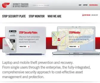 Stoptheft.com(STOP Theft Prevents Loss and Recovers Mobile Devices) Screenshot