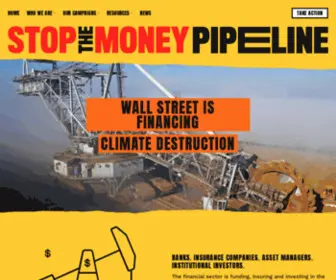 Stopthemoneypipeline.com(Stop the Money Pipeline) Screenshot