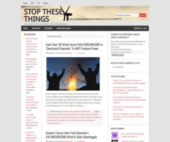 Stopthesethings.com(STOP THESE THINGS) Screenshot