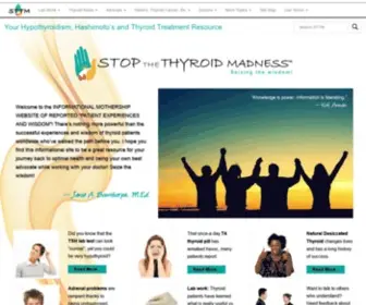 Stopthethyroidmadness.com(Hypothyroidism and thyroid mistreatment) Screenshot