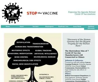 Stopthevaccine.com(Stop The Vaccine) Screenshot