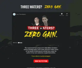 Stopthreewaters.nz(Three Waters) Screenshot