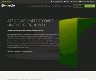 Storage2U.co.nz(Affordable self storage units Christchurch) Screenshot