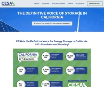 Storagealliance.org(California Energy Storage Alliance) Screenshot