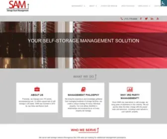 Storageassetmanagement.com(SAM self storage third party management company) Screenshot