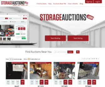 Storageauctions.com(Storageauctions) Screenshot