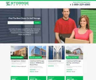 Storagecompany.com(Find Self Storage Units and Facilities) Screenshot