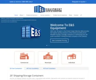 Storagecontainersflorida.com(E&S Equipment) Screenshot