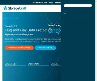 Storagecraft.com(Data Protection Solutions For Business Continuity) Screenshot