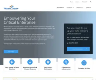 Storageengine.com(Empowering The Critical Enterprise Storage Engine) Screenshot