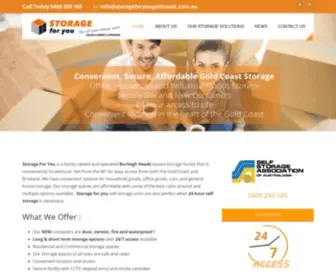 Storageforyougoldcoast.com.au(Gold Coast Cheap Storage Solutions) Screenshot