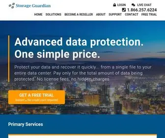 Storageguardian.com(Enterprise Backup Solutions) Screenshot