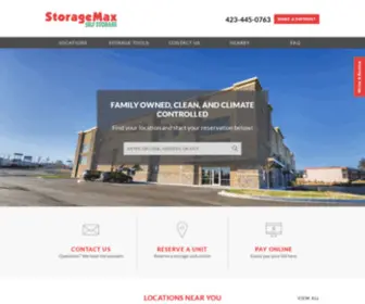 Storagemaxstorage.com(Johnson City) Screenshot