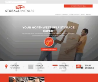 Storagepartners.com(Storage Units in Washington and Oregon) Screenshot