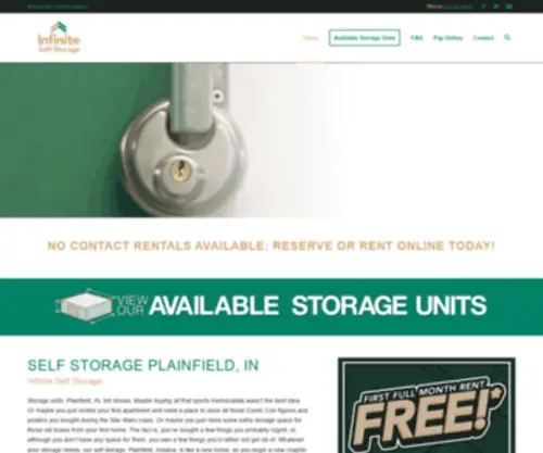 Storageplainfield.com(Self Storage Units In Plainfield Indiana) Screenshot
