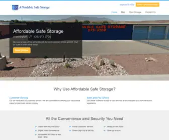 Storageunitsinstgeorgeutah.com(Affordable Safe Storage) Screenshot