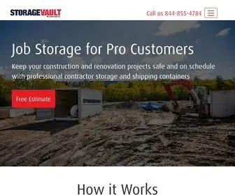 Storagevaultcontainers.com(Heavy-Duty Shipping & Construction Storage Container Rentals) Screenshot