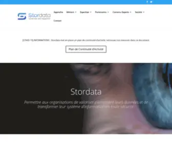 Stordata.fr(Stockage, sauvegarde, virtualisation, sécurisation de vos données) Screenshot