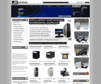 Stordigital.com(Blu-Ray Duplicators, CD Duplicator, DVD duplicators, DVD CD Printers & USB Copiers from StorDigital) Screenshot