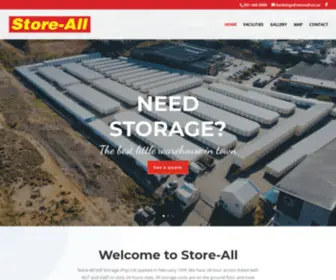 Store-ALL.co.za(24HR Access Self Storage Units) Screenshot