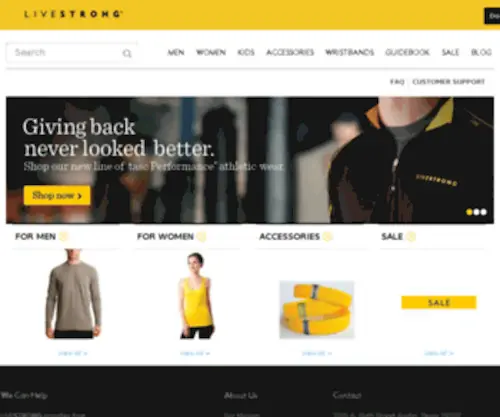 Store-Laf.org(LIVESTRONG Store) Screenshot