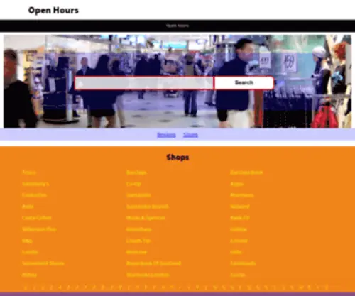 Store-Opening-Times.co.uk(Open Hours) Screenshot