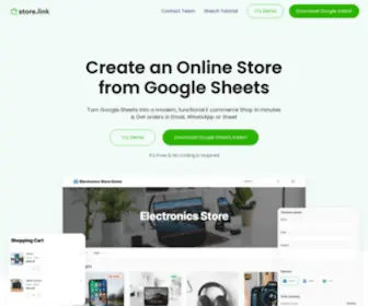 Store.link(Effortless Online Store using Google Sheets) Screenshot
