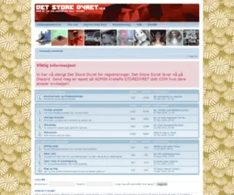 Storedyret.com(Det Store Dyret) Screenshot