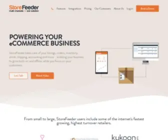 Storefeeder.com(Leading Multi Channel eCommerce Software Solution) Screenshot