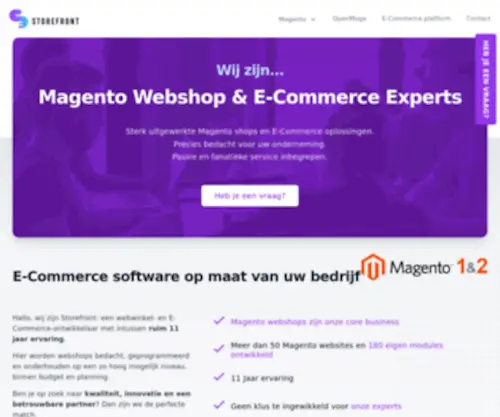 Storefront.be(Magento Webshop & E) Screenshot
