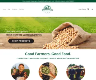 Storehousefoods.ca(Storehouse Foods Canada) Screenshot