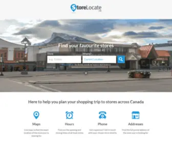 Storelocate.ca(Find Stores in Canada) Screenshot