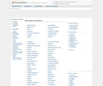 Storelocations411.com(Retail Store Locations) Screenshot