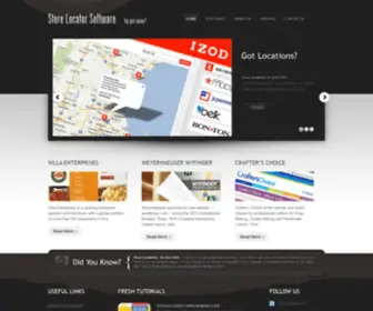 Storelocatorsoftware.com(Store locator software) Screenshot