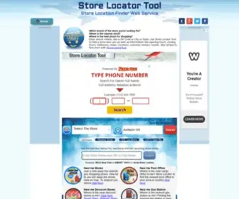 Storelocatortool.com(Store Locator Tool) Screenshot