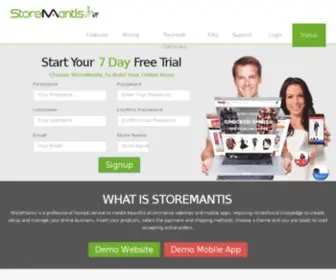 Storemantis.com(Sell online) Screenshot