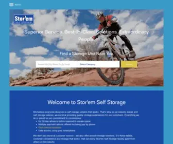 Storem.com(Stor'em Self Storage provides the storage unit you need) Screenshot