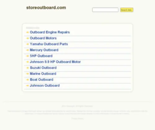 Storeoutboard.com(Outboard Motors) Screenshot